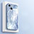 Silicone Frame Mirror Case Cover M05 for Apple iPhone 13 Sky Blue