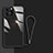 Silicone Frame Mirror Case Cover M08 for Apple iPhone 13 Pro Black