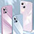 Silicone Frame Mirror Case Cover M08 for Apple iPhone 14 Plus