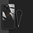 Silicone Frame Mirror Case Cover M08 for Apple iPhone 14 Plus Black