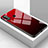 Silicone Frame Mirror Case Cover T01 for Huawei P Smart (2020) Red
