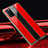 Silicone Frame Mirror Case Cover T01 for Oppo A52 Red