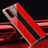 Silicone Frame Mirror Case Cover T01 for Oppo Find X2 Red