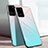 Silicone Frame Mirror Case Cover T01 for Samsung Galaxy S20 Ultra 5G Cyan