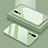 Silicone Frame Mirror Case Cover T03 for Huawei P20 Green