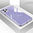 Silicone Frame Mirror Case Cover T05 for Apple iPhone 11 Pro Max Purple