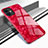 Silicone Frame Mirror Case Cover T05 for Apple iPhone 11 Red