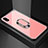 Silicone Frame Mirror Case Cover with Magnetic Finger Ring Stand A01 for Xiaomi Redmi 7A