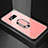 Silicone Frame Mirror Case Cover with Magnetic Finger Ring Stand for Samsung Galaxy S8 Plus