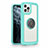 Silicone Frame Mirror Case Cover with Magnetic Finger Ring Stand N01 for Apple iPhone 12 Pro