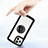 Silicone Frame Mirror Case Cover with Magnetic Finger Ring Stand N01 for Apple iPhone 12 Pro Max