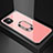 Silicone Frame Mirror Case Cover with Magnetic Finger Ring Stand T01 for Apple iPhone 11