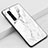 Silicone Frame Mirror Case Cover Z01 for Oppo Find X2 Pro White