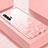 Silicone Frame Mirror Case Cover Z04 for Huawei Honor 20 Pro Pink