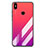 Silicone Frame Mirror Gradient Case Cover for Xiaomi Mi 6X Hot Pink