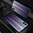 Silicone Frame Mirror Rainbow Gradient Case Cover A01 for Apple iPhone Xs Max