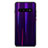 Silicone Frame Mirror Rainbow Gradient Case Cover A02 for Samsung Galaxy S10 Plus Purple