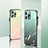Silicone Frame Mirror Rainbow Gradient Case Cover AT1 for Apple iPhone 14 Pro