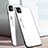 Silicone Frame Mirror Rainbow Gradient Case Cover for Apple iPhone 11 White