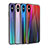 Silicone Frame Mirror Rainbow Gradient Case Cover for Apple iPhone X