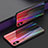 Silicone Frame Mirror Rainbow Gradient Case Cover for Apple iPhone X