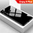 Silicone Frame Mirror Rainbow Gradient Case Cover for Huawei Enjoy 9 Plus Black