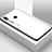 Silicone Frame Mirror Rainbow Gradient Case Cover for Huawei Enjoy 9 Plus White