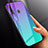 Silicone Frame Mirror Rainbow Gradient Case Cover for Huawei Honor 20 Lite