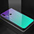 Silicone Frame Mirror Rainbow Gradient Case Cover for Huawei Nova 3e Green