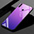 Silicone Frame Mirror Rainbow Gradient Case Cover for Huawei Nova 4e Purple