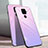 Silicone Frame Mirror Rainbow Gradient Case Cover for Huawei Nova 5i Pro Pink