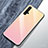 Silicone Frame Mirror Rainbow Gradient Case Cover for Huawei Nova 5T