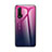 Silicone Frame Mirror Rainbow Gradient Case Cover for Huawei Nova 6 5G Hot Pink