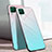 Silicone Frame Mirror Rainbow Gradient Case Cover for Huawei Nova 6 SE Sky Blue