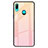 Silicone Frame Mirror Rainbow Gradient Case Cover for Huawei P Smart Z Pink