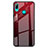 Silicone Frame Mirror Rainbow Gradient Case Cover for Huawei P Smart Z Red