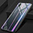 Silicone Frame Mirror Rainbow Gradient Case Cover for Huawei P20 Gray