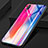 Silicone Frame Mirror Rainbow Gradient Case Cover for Huawei P20 Hot Pink