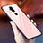 Silicone Frame Mirror Rainbow Gradient Case Cover for Nokia 7.1 Plus Rose Gold