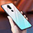 Silicone Frame Mirror Rainbow Gradient Case Cover for Nokia X7 Sky Blue
