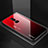 Silicone Frame Mirror Rainbow Gradient Case Cover for OnePlus 6 Red