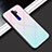 Silicone Frame Mirror Rainbow Gradient Case Cover for Oppo A5 (2020)