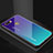 Silicone Frame Mirror Rainbow Gradient Case Cover for Oppo A7 Purple