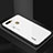 Silicone Frame Mirror Rainbow Gradient Case Cover for Oppo A7 White