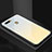 Silicone Frame Mirror Rainbow Gradient Case Cover for Oppo A7 Yellow