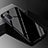 Silicone Frame Mirror Rainbow Gradient Case Cover for Oppo A72 Black