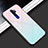 Silicone Frame Mirror Rainbow Gradient Case Cover for Oppo A9 (2020)