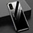 Silicone Frame Mirror Rainbow Gradient Case Cover for Realme X7 5G Black