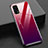 Silicone Frame Mirror Rainbow Gradient Case Cover for Realme X7 5G Red Wine