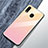 Silicone Frame Mirror Rainbow Gradient Case Cover for Samsung Galaxy A40